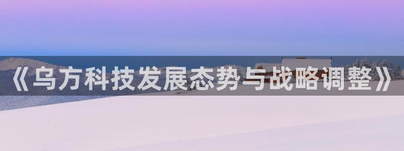 《乌方科技发展态势与战略调整》
