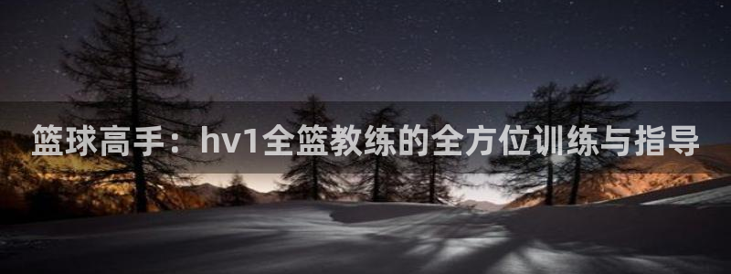 篮球高手：hv1全篮教练的全方位训练与指导